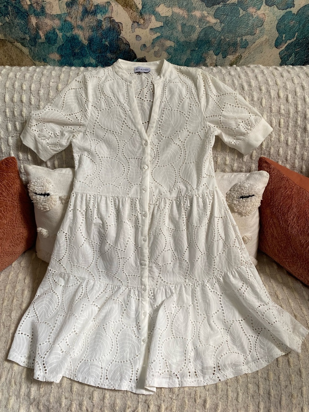 {Leo & Ugo} White Eyelet Dress